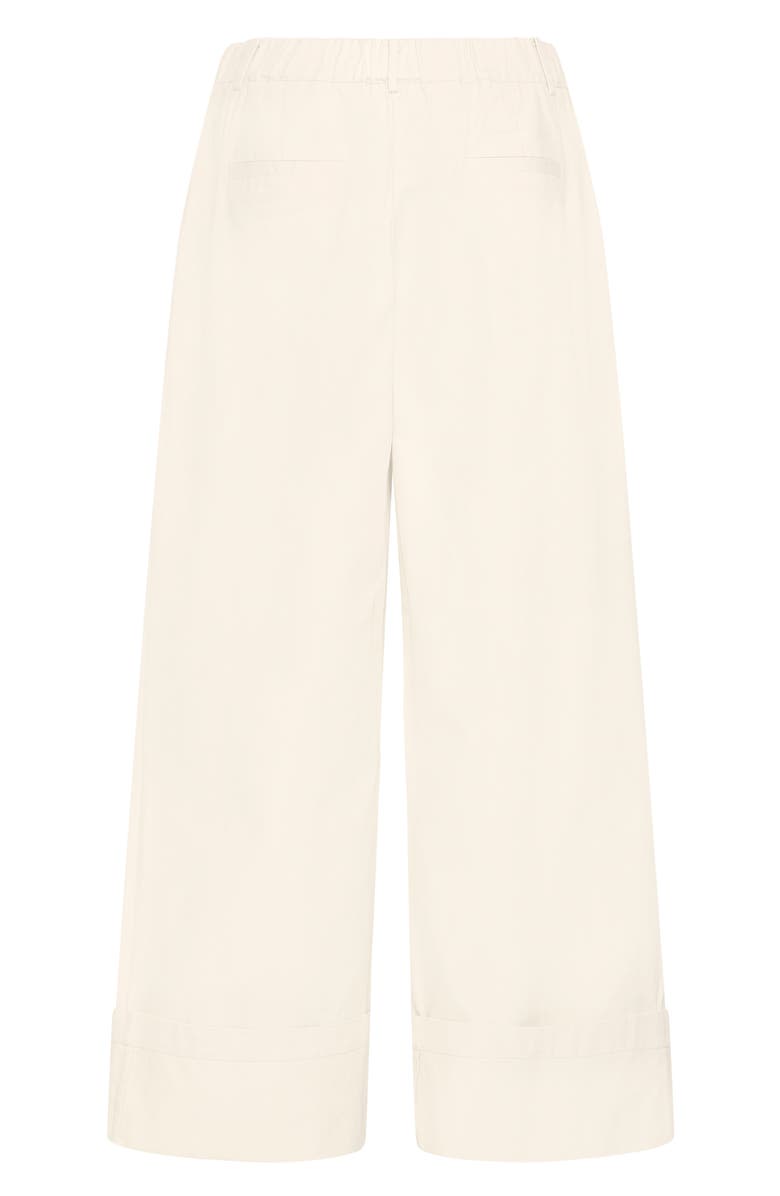 ICHI Ihgazto High Waist Wide Leg Cuff Pants, Alternate, color, 