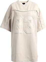 Jordan Faux Leather T-Shirt Dress