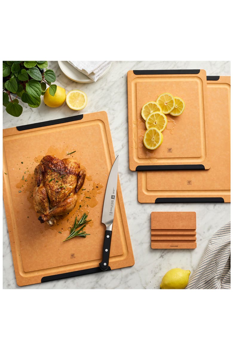 4-Piece Cutting Board Set, Alternate, color, BROWN