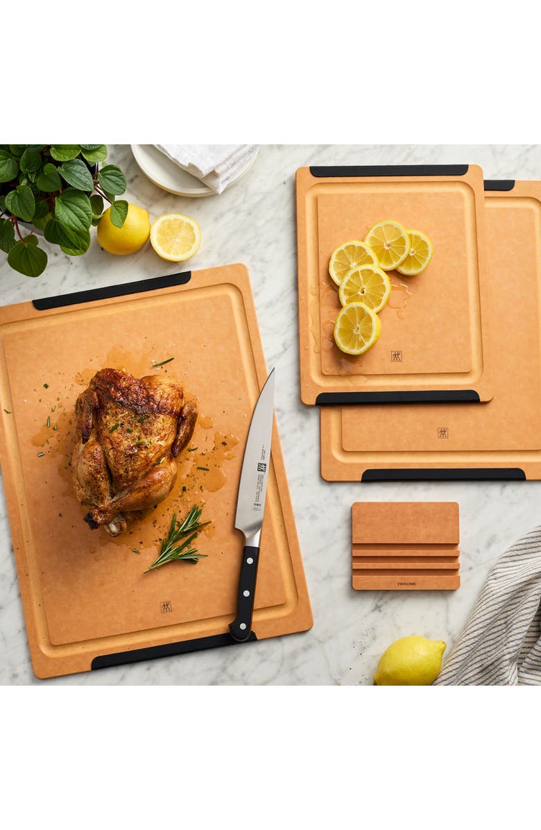 ZWILLING 4-Piece Cutting Board Set, Alternate, color, Brown