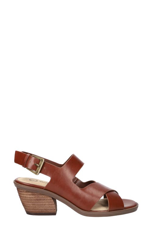 Bella Vita Cameron Slingback Sandal In Dark Tan