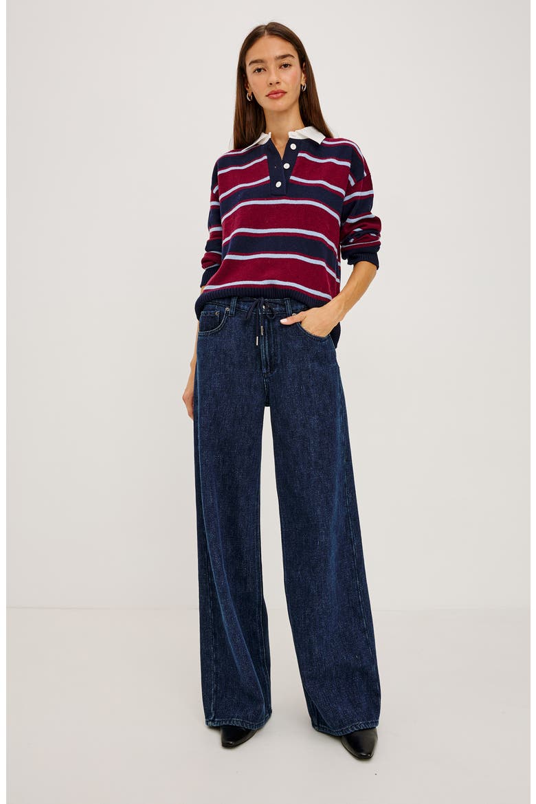 Angeleno High Waist Wide Leg Jeans, Alternate, color, IMPERIAL BLUE