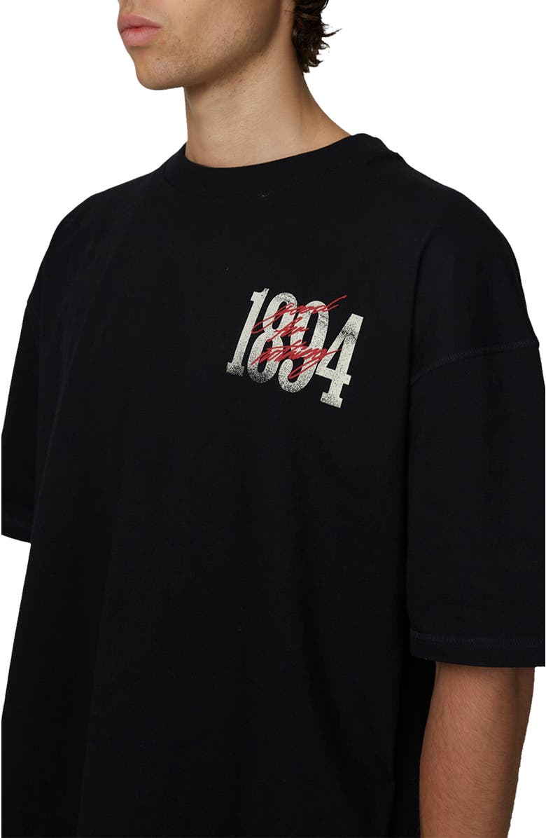 Good For Nothing Boxy-Fit Soaring T-Shirt, Alternate, color, Black