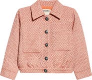 L
AGENCE Jia Tweed Crop Jacket