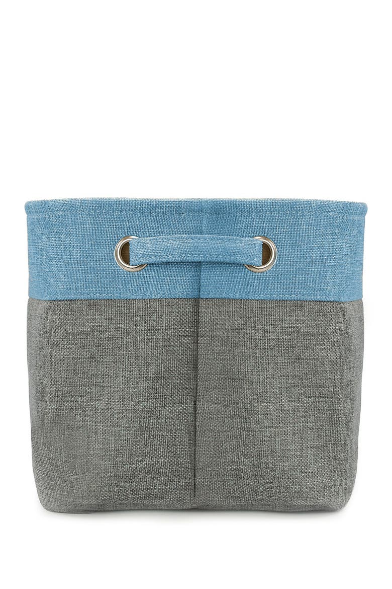 Aqua Twill Storage Basket - Set of 3, Alternate, color, AQUA