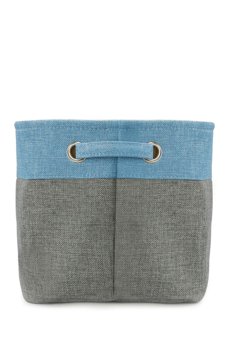 SORBUS Aqua Twill Storage Basket - Set of 3, Alternate, color, Aqua