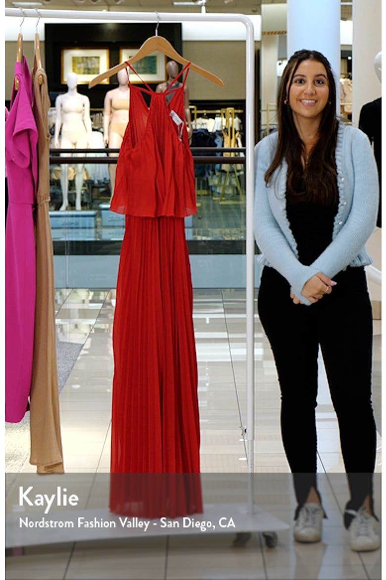 Gia Pleated Maxi Dress video