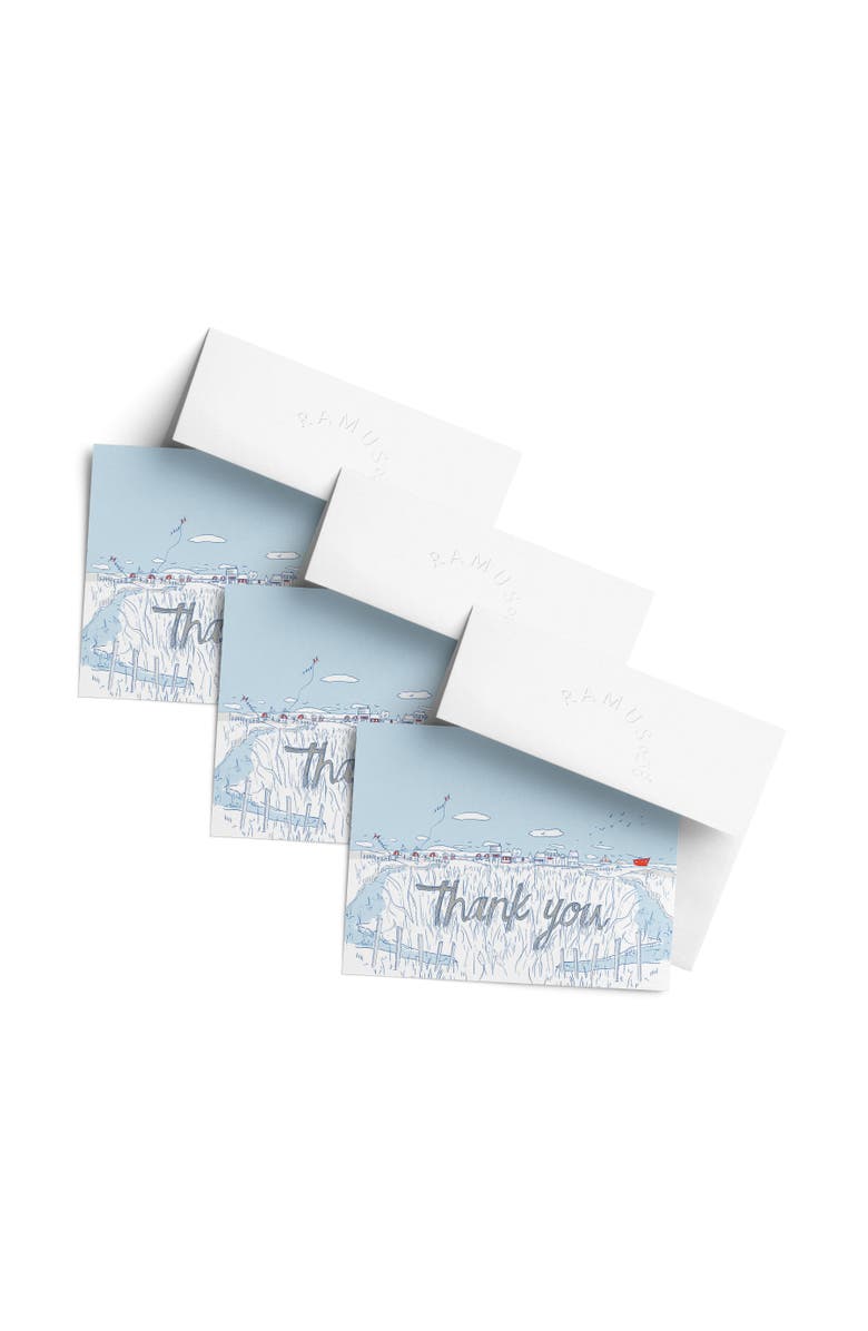Ramus & Co Thank You Greeting Card Pack (3ct) "Thank You Salty Town", Main, color, Multi-Pack