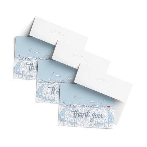 Thank You Greeting Card Pack (3ct) "Thank You Salty Town"