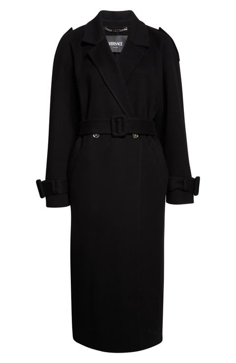 Belted Double Breasted Virgin Wool 
Cashmere Coat