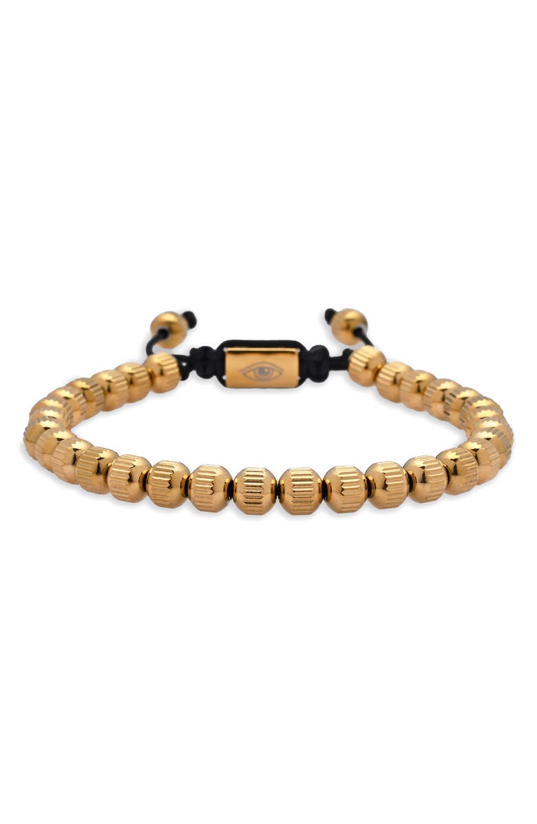 EYE CANDY LOS ANGELES Alexander Beaded Slider Bracelet, Alternate, color, Gold