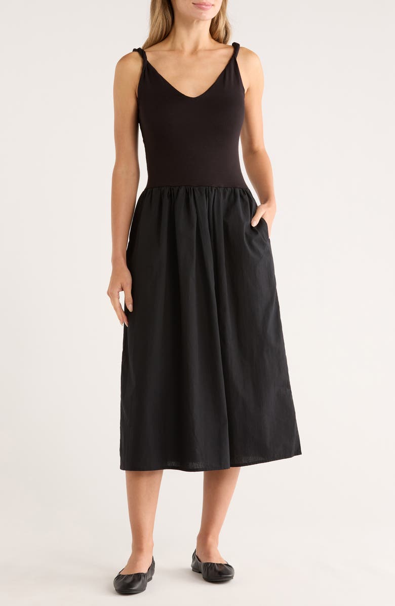 Tart Rosalba Sleeveless Fit & Flare Midi Dress, Main, color, Black