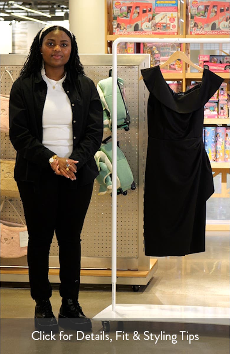 One-Shoulder Ruched Cocktail Midi Dress, sales video thumbnail