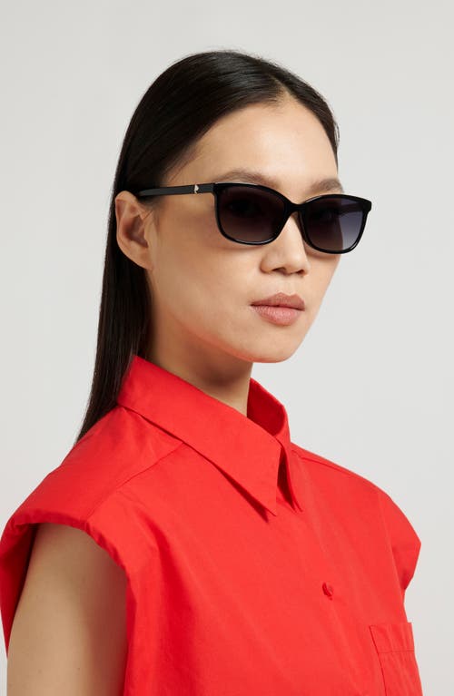 Kate Spade New York Tabitha 55mm Rectangular Sunglasses In Black