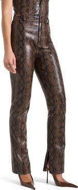 Manière De Voir Lucia Python Straight Leg Trousers