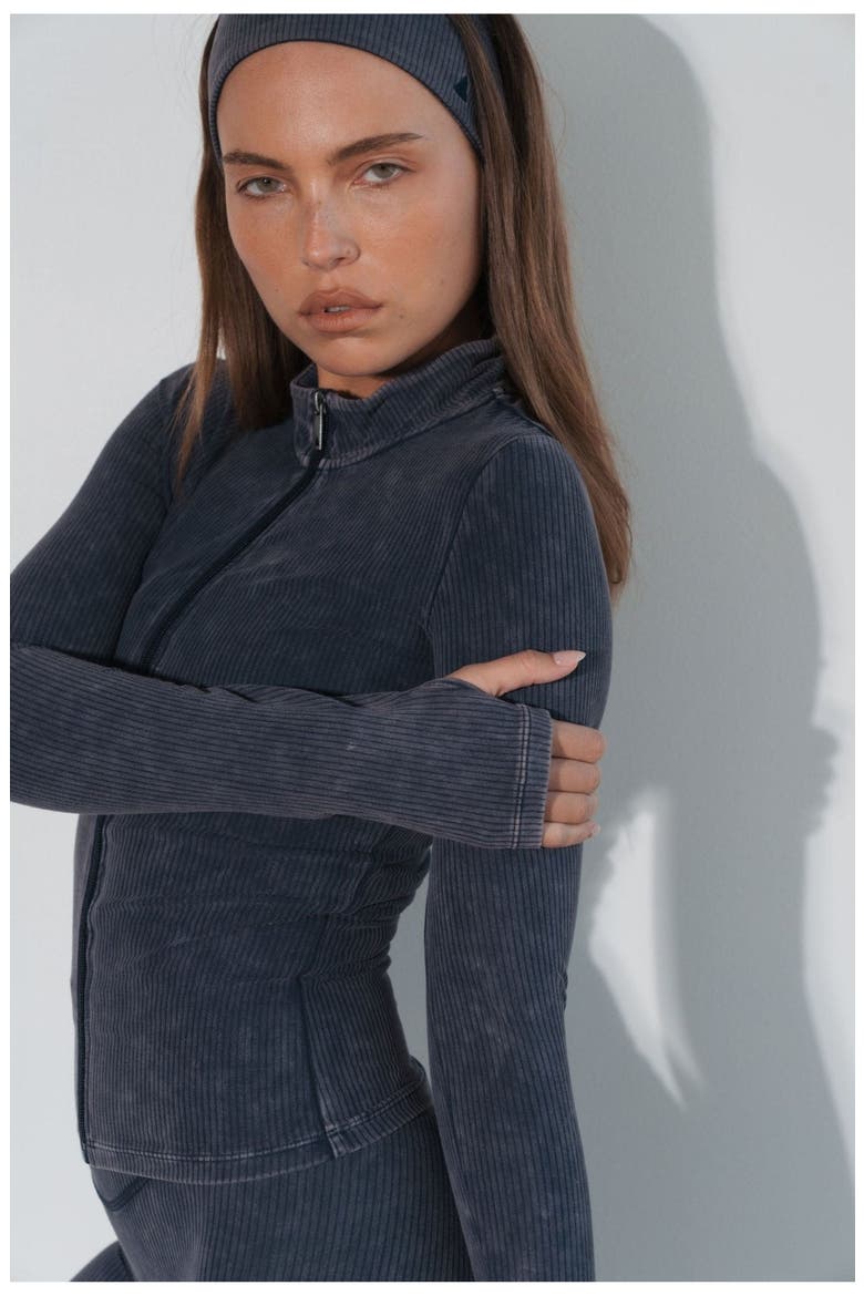 Cloud II Rib Basic Jacket, Alternate, color, Oxford Washed