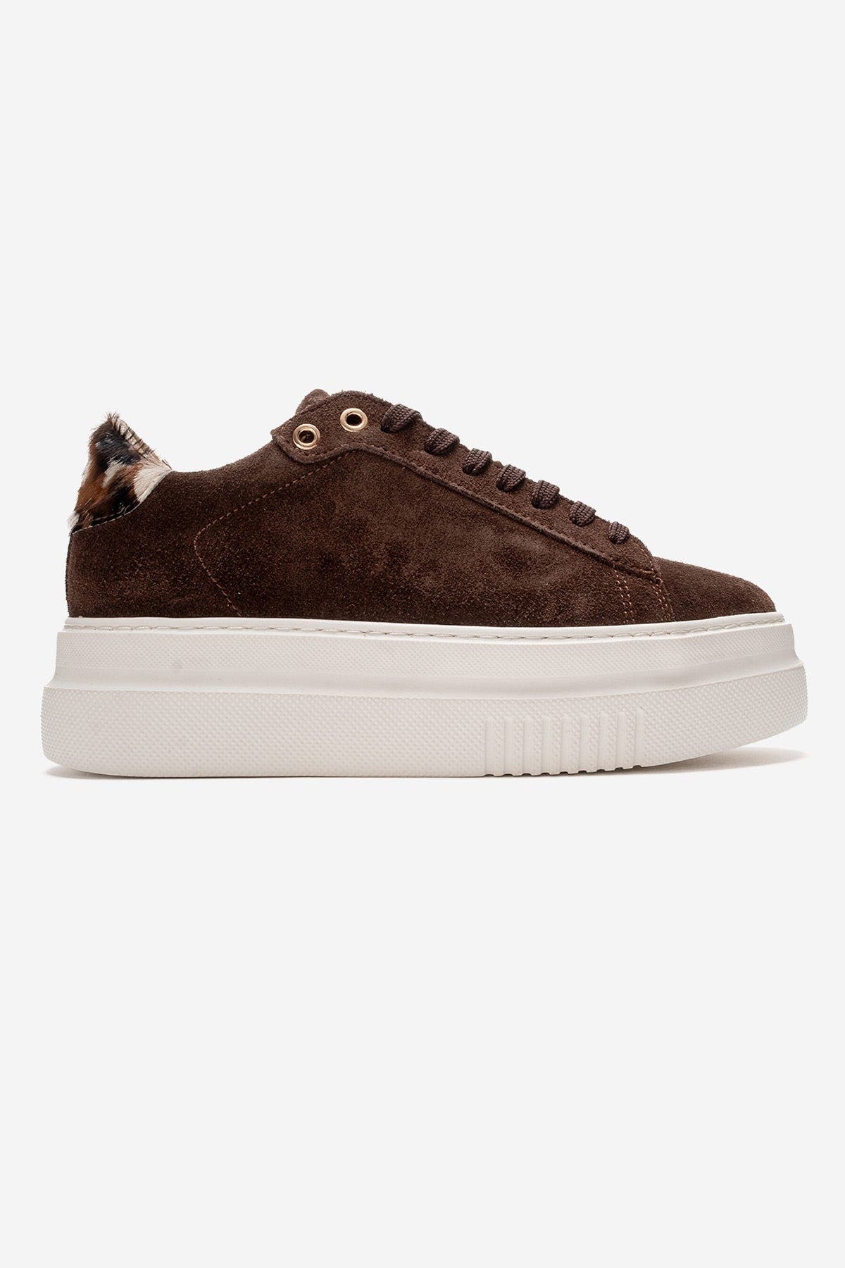 Forever & Always Shoes Nera Leather Casual Sneaker, Alternate, color, Brown Suede