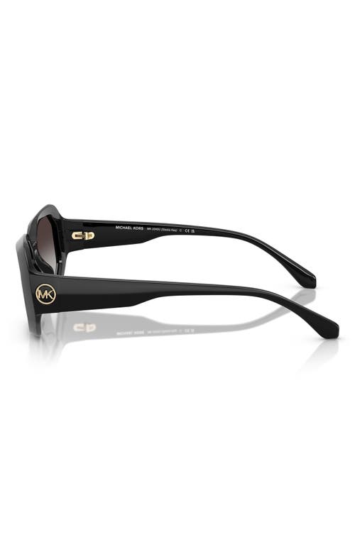 Michael Kors Womens Mk2240u Siesta Key Irregular-frame Acetate Sunglasses Black In Black