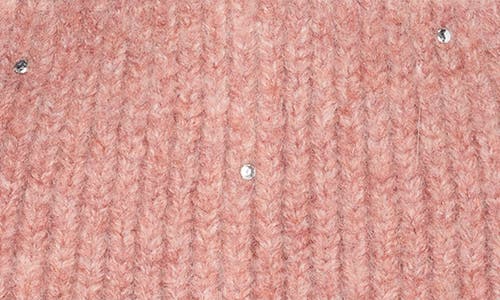 Bcbg Studded Faux Fur Pompom Beanie In Pink