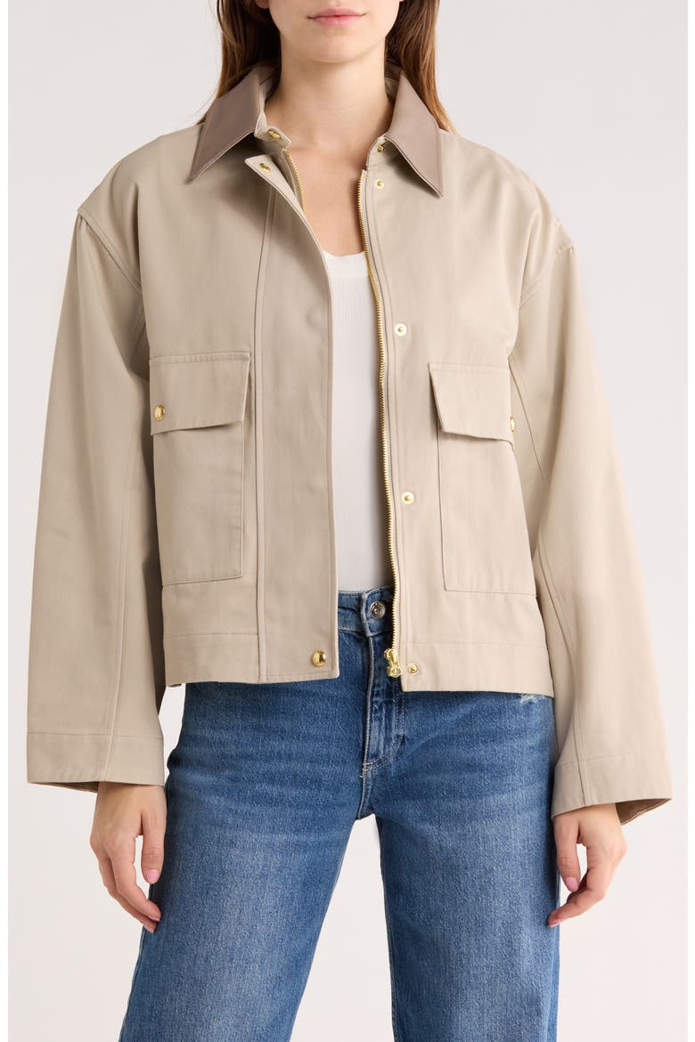 Nessa Faux Leather Collar Coat (Women) | Nordstromrack