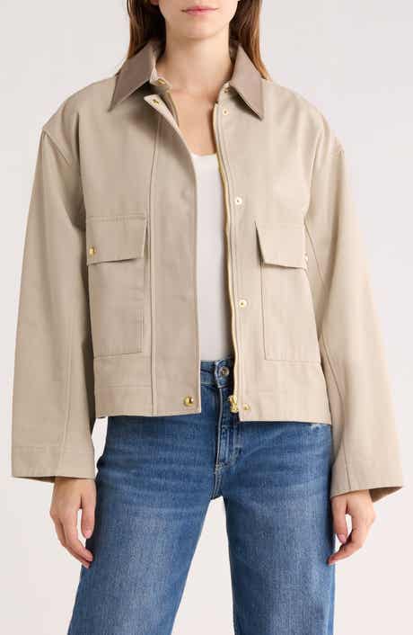 Nessa Faux Leather Collar Coat