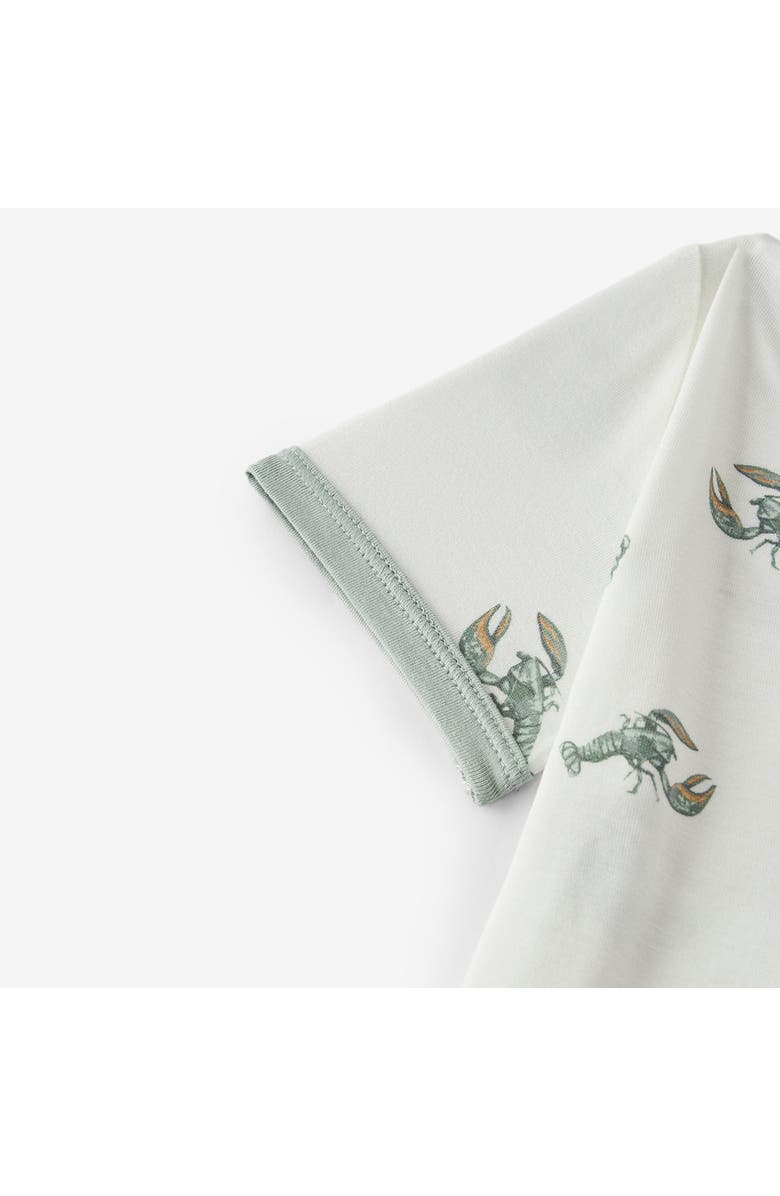 Milkbarn Luxe Stretch Shortall, Alternate, color, Mint Lobster