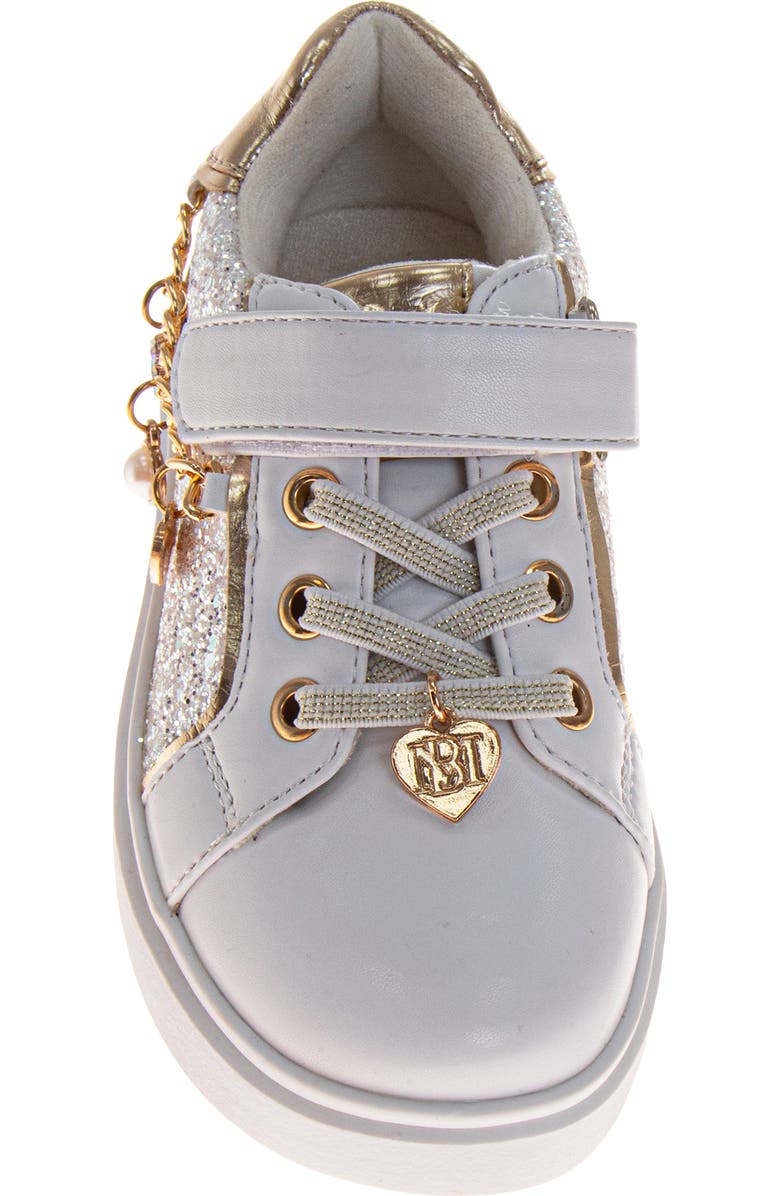 Badgley Mischka Collection Kids' Kensie Sneaker, Alternate, color, White