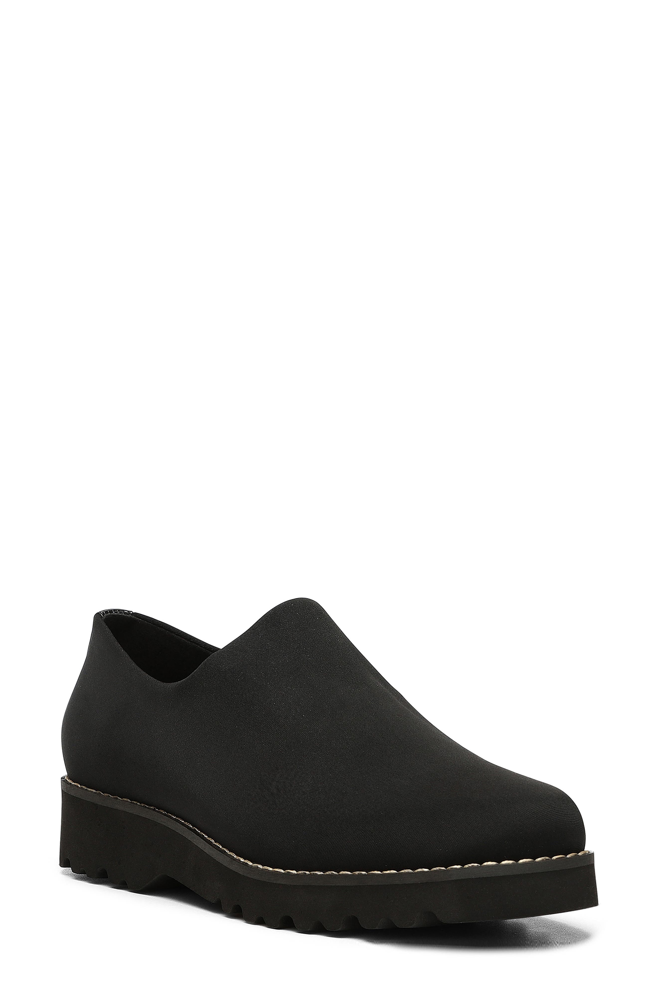 Wedge Slip-On Shoe, Main, color, BLACK