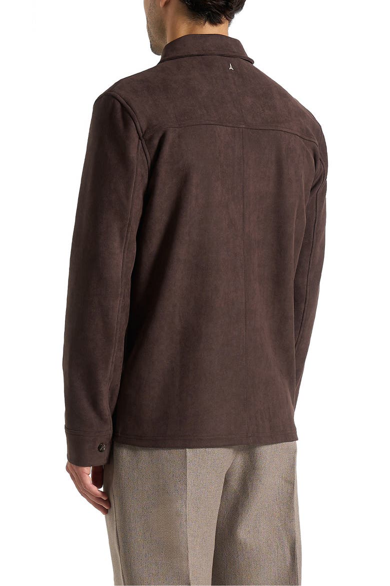 Thomas Suede Long Sleeve Shirt, Alternate, color, Brown