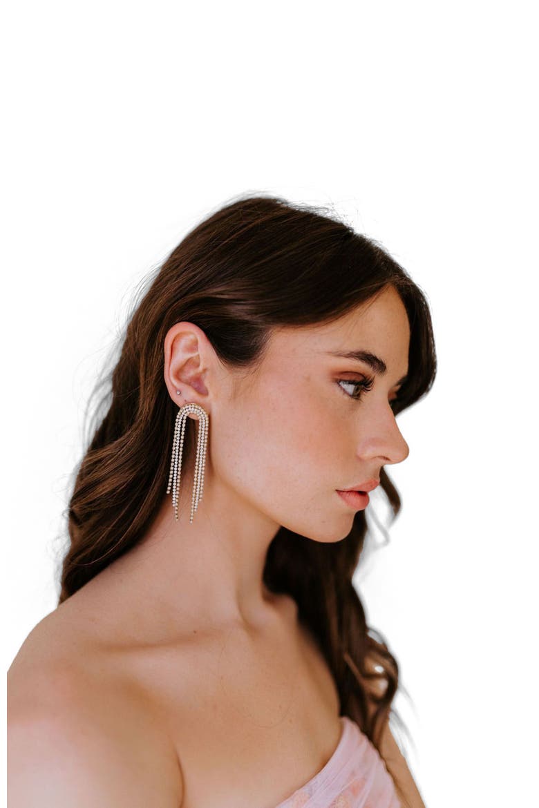 Cairo Rainbow Drop Earrings, Alternate, color, Gold