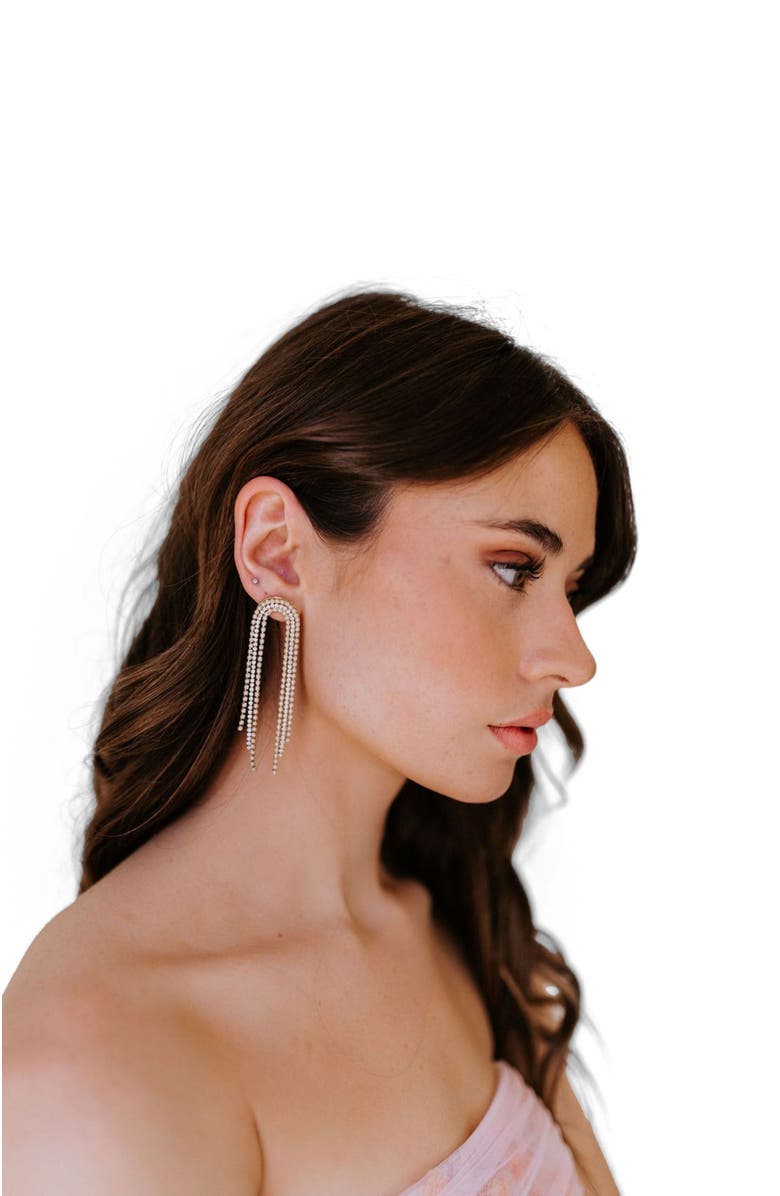 Untamed Petals Cairo Rainbow Drop Earrings, Alternate, color, Gold