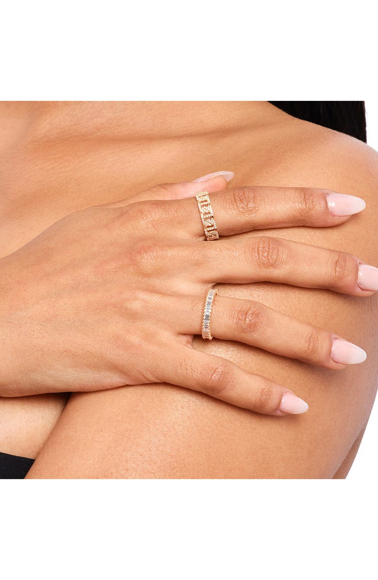 LANA Baguette Diamond Eternity Band Ring, Alternate, color, Yellow