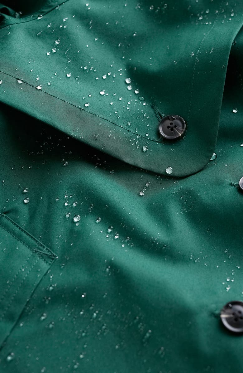 Seasalt Cornwall Neap Tide Waterproof Organic Cotton Jacket with Removable Hood, Alternate, color, Watson Green