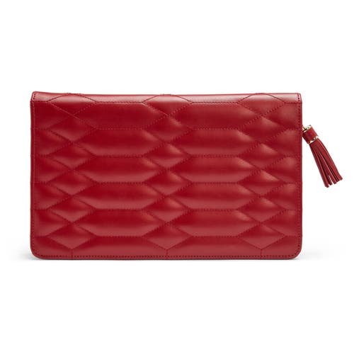 Wolf Caroline Large Jewelry Portfolio In Red