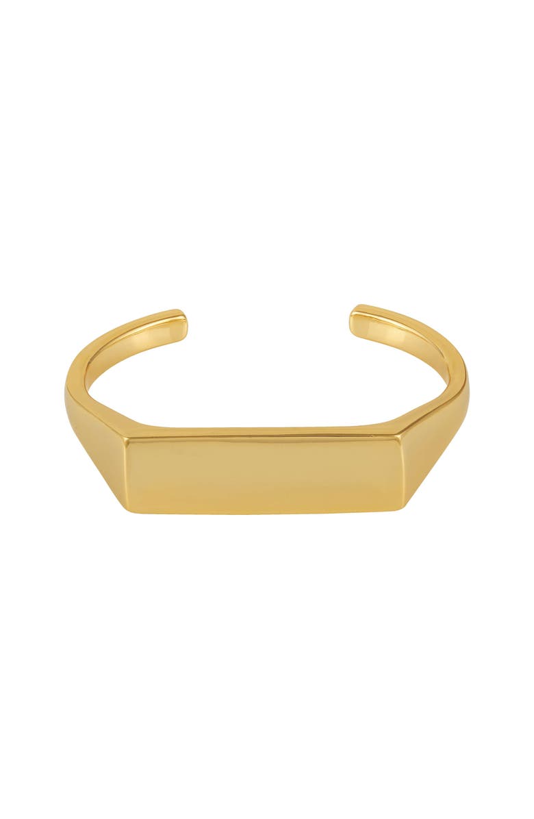 Vince Camuto Geometric Bar Cuff Bracelet, Main, color, 14K Gold Plated