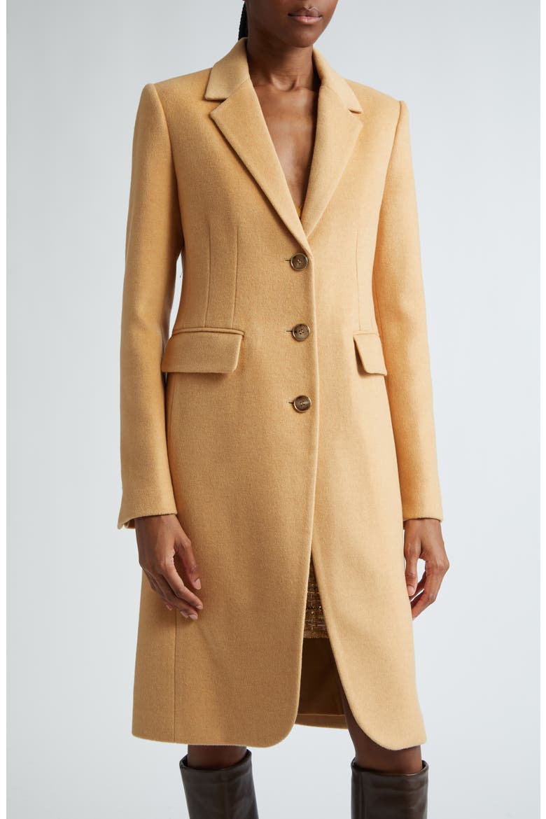 Wool & Cashmere Coat, Alternate, color, HEATHER DUNE