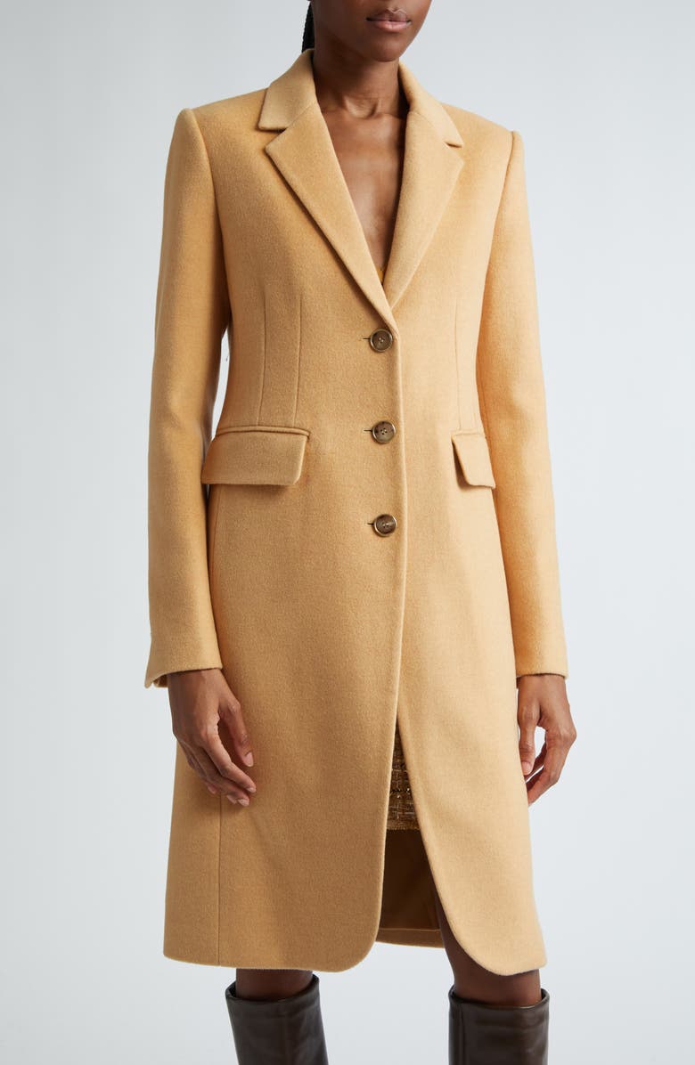 ST. JOHN Wool & Cashmere Coat, Alternate, color, 