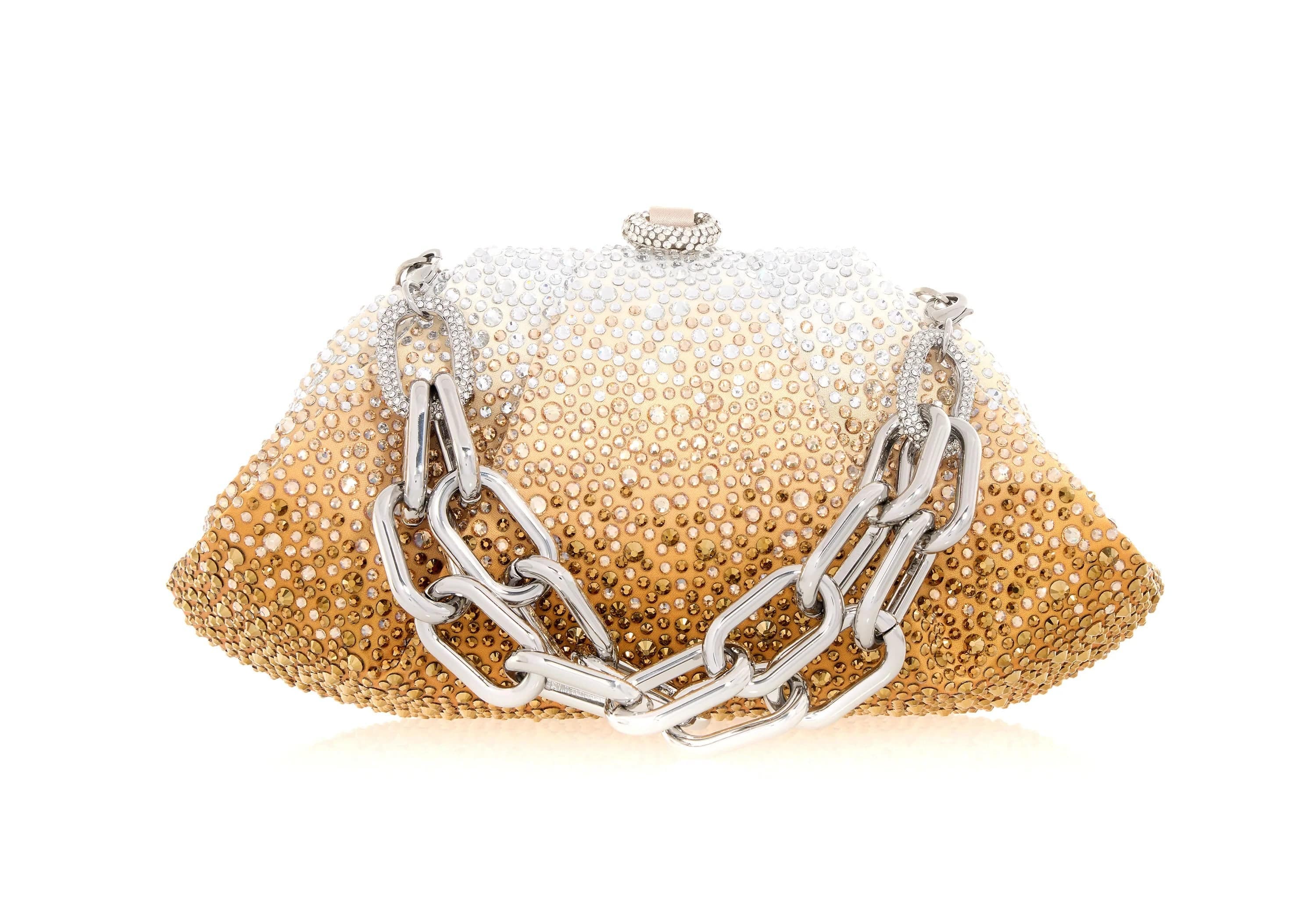 Gemma Gradient Clutch, Main, color, Silver Golden