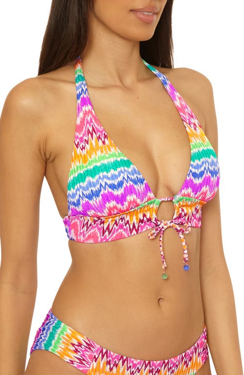 Becca Rio Halter Bikini Top In Multi
