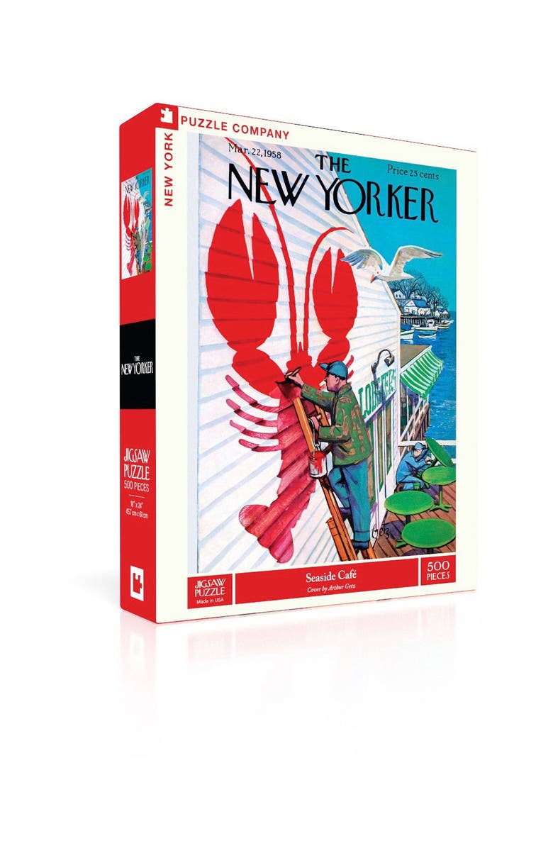 NEW YORK PUZZLE COMPANY Seaside Café 500 Piece Puzzle, Alternate, color, NO COLOR