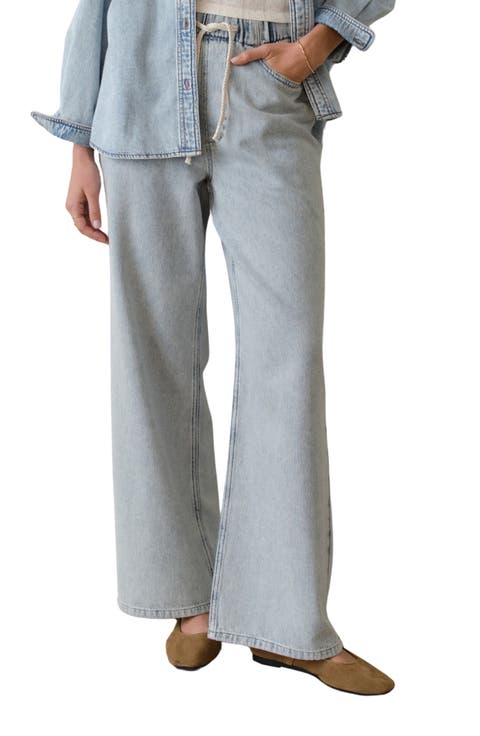 Ella Wide Leg Drawstring Jeans