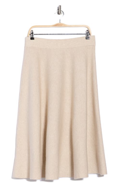 Elie Elie Tahari A-line Knit Midi Skirt In Neutral