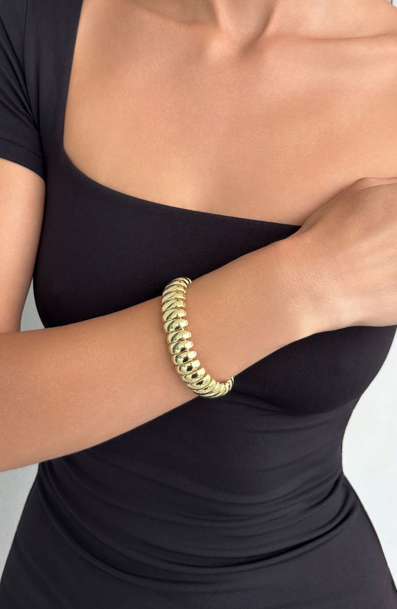 Adornia Stretch Bracelet, Alternate, color, Gold