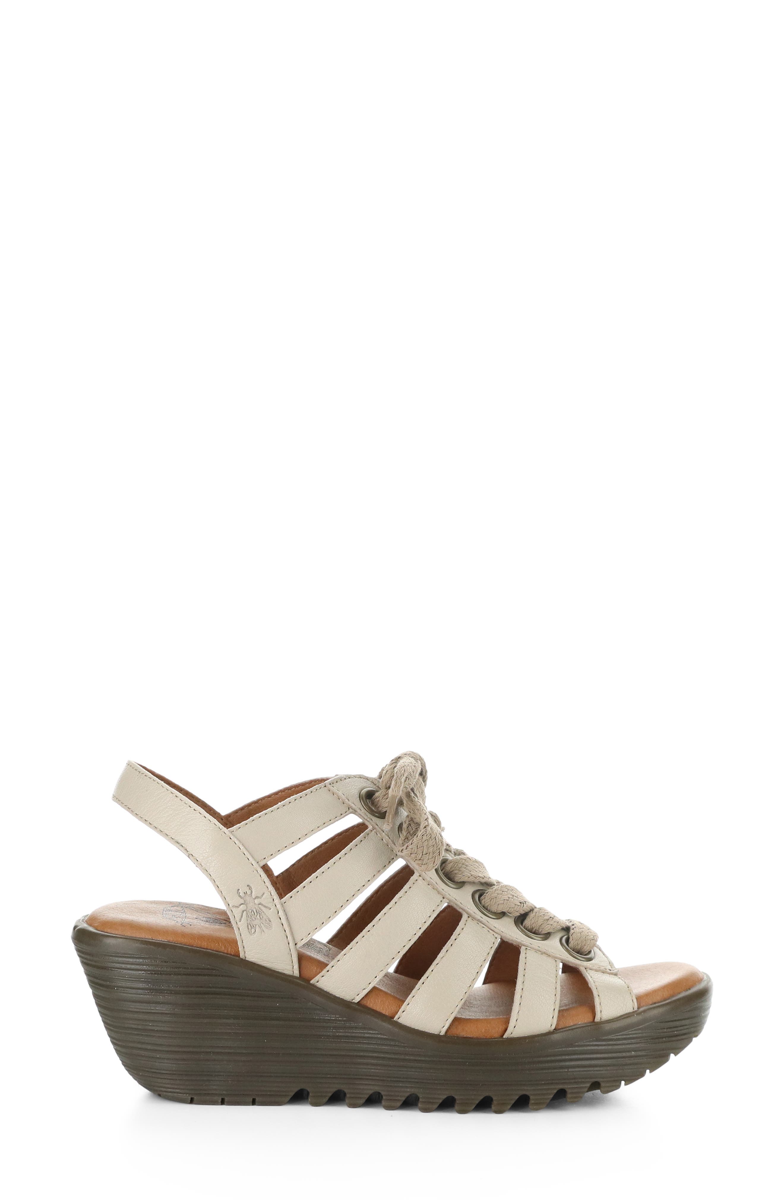 Litu Strappy Platform Wedge Sandal, Alternate, color, TAUPE