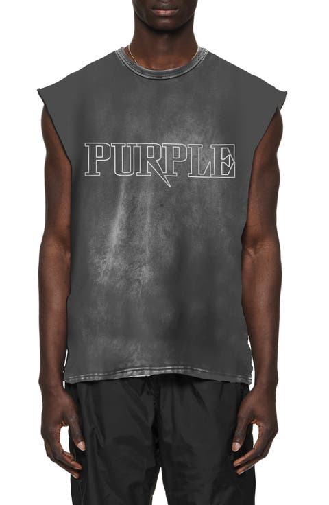 Textured Cotton Muscle Tee
