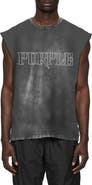 PURPLE BRAND Textured Cotton Muscle Tee