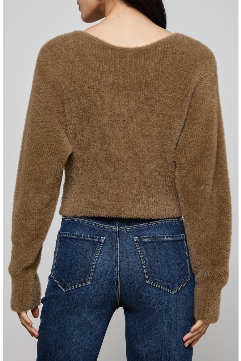 Antonella Surplice Neck Sweater, Alternate, color, DRIFTWOOD