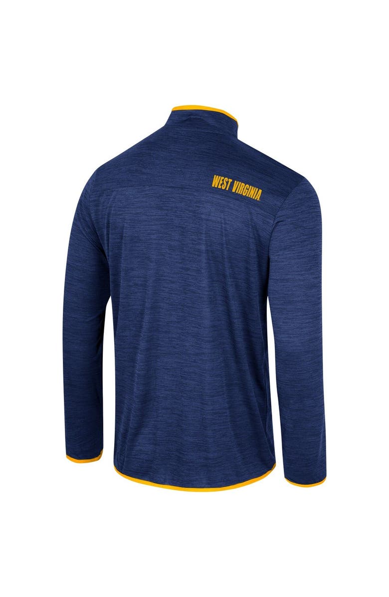 COLOSSEUM Men's Colosseum Navy West Virginia Mountaineers Wright Quarter-Zip Windshirt, Alternate, color, 
