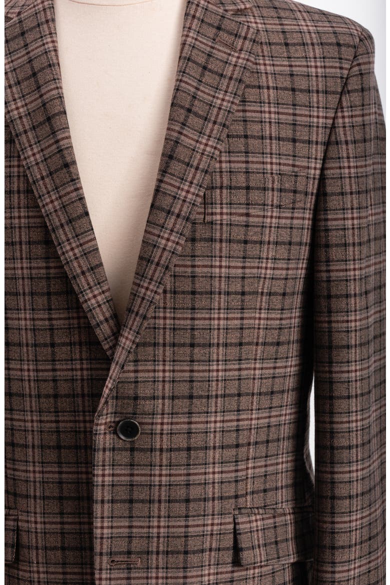 Plaid Sport Coat, Alternate, color, TAN