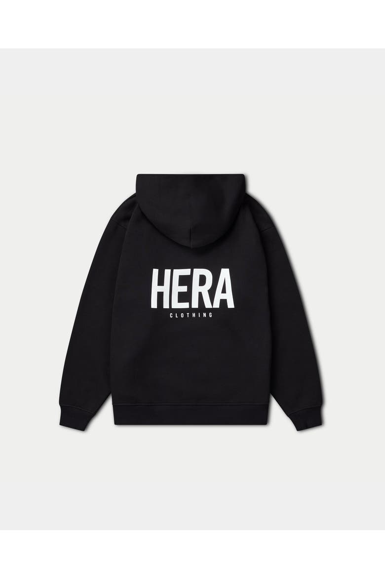 Staple Long Sleeve Oversized Hoodie, Alternate, color, Black